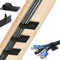 OYIWINMI Gestión de cables debajo del escritorio, velcro para gestión de cables, cable largo ajustable, clip de cable reutilizable, soporte para 15 cables, 20 pares