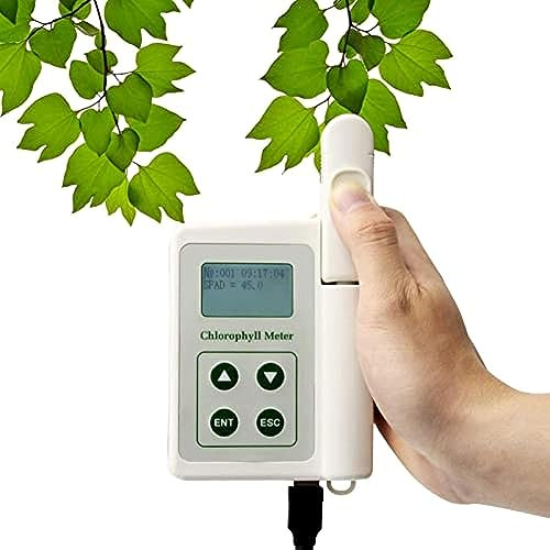 Portable Chlorophyll Meter Handheld Analyzer for Testing Plant Chlorophyll 0.0-99.9 SPAD Measuring Area