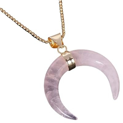 Collier En Cristal Pour Femme, Pendentif Croissant De Lune Enroulé En Fil De Fer, Arbre De Vie, Pendentif En Cristal De Guérison, Chaîne En Or, Bijoux Spirituels, Cadeaux Gothiques De Sorcière P