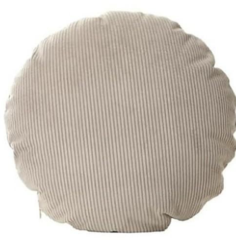 ELYSYSRL Runder Kissenbezüge Ø 40 50 60 cm Deko Bezug Kissenhülle für Deko Couch Sofa, Kissenbezug mit Reißverschluss Cushion Cover für Schlafzimmer Wohnzimmer Balkon(Beige,50x50cm)