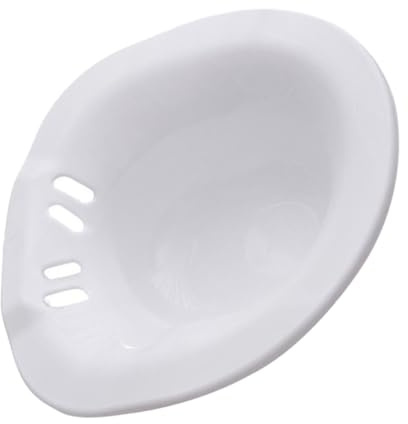 IWOWHERO Sitzbad Becken aus Kunststoff Faltbar mit Überlauf für Schwangere und Senioren Hygienische Toilettenschüssel Geeignet für Sitzbäder Platzsparend und Geruchlos