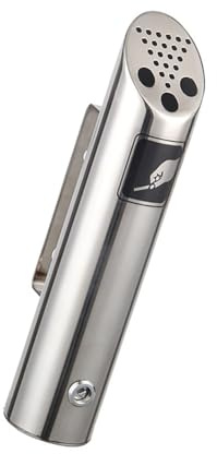 Lockable Wall Mounted Ashtray For Outdoor Use Stainless Steel AntiTheft Trash Can Weatherproof Large Capacity Pet-Safe Stainless Ashtray