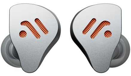 Fosi Audio IM4 Auricolari HiFi IEM con struttura aperta, driver in berillio da 10 mm, doppio magnete N52 e doppia camera, cavo staccabile a 2 pin bilanciato da 3,5 mm, per studio/musica, Argento