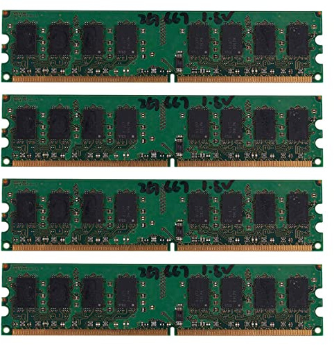 Buhdjfnke 4X 2GB DDR2 PC2-5300 667MHz 240Pin 1.8V Desktop RAM de Memoria DIMM para, para (2GB / 667)