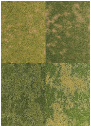 Busch 1300 - Groundcover -Bodendecker 4er Set