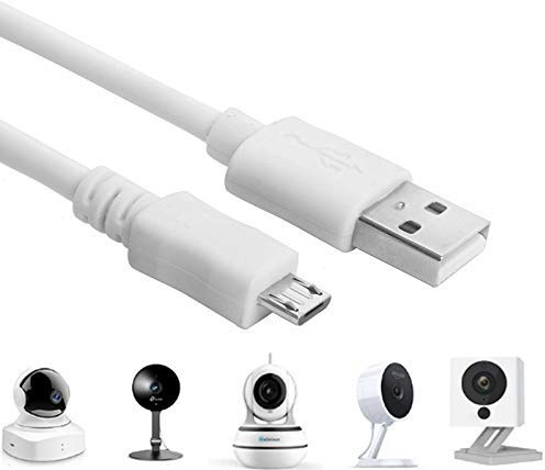 baolongking USB-Kabel für WyzeCam, WyzeCam Pan, YI Kamera, NestCam Indoor, Netvue, KasaCam Indoor, Furbo Dog, Blink, USB auf Micro-USB-Ladekabel für Sicherheitskamera (5M)