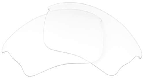 100% UV CUT Replacement Lenses for Oakley Half Jacket 2.0 XL Sunglasses - Crafted in USA - (Clear lens/Transparent)