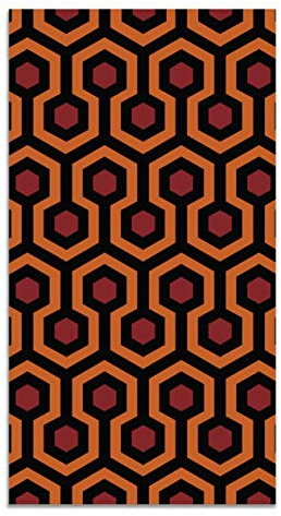 Panorama Vinylteppich - Modell The Shining Rot 80x250 cm - Verschiedene Größen - Deko Küche, Läufer und Outdoor