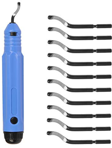 DODUOS Entgrater Werkzeug Universal Handentgrater mit 10 Stück Ersatzklingen Entgrater Set für Kunststoff, Aluminium und Edelstahl