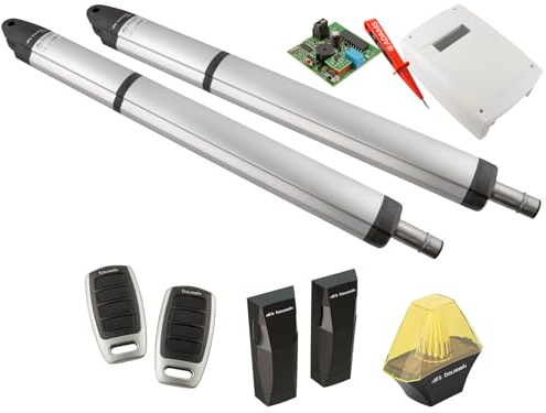 Tousek SLIM CLR Drehtorantrieb 2-flüglig + 2 Handsendern + Lichtschranken + Warnlicht EADAMS Set 5in1