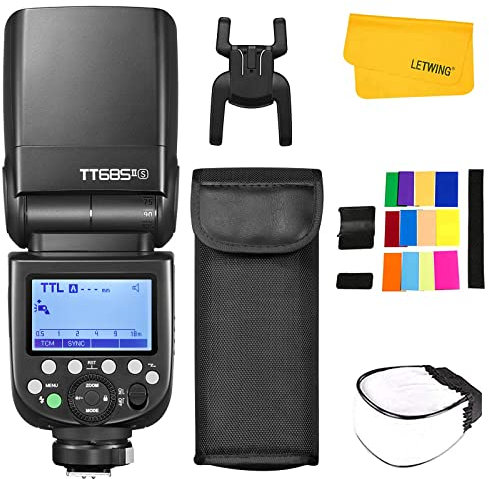 Godox TT685II TT685II-S Flash pour Sony, 2.4G TTL 1/8000S HSS Flash pour Appareil Photo Sony, Environ 560 Flashes à Pleine Puissance, Conversion Instantanée TCM, Externe Speedlite pour Photographie