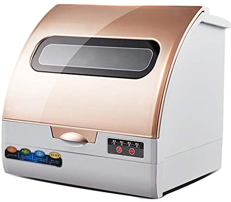 ksamwjf Compact Countertop Dishwasher, Dual Intelligent Dishwasher Dryer for Apartment Office and Home Kitchen, Easy to Clean, Luxurious Touch Panel practical