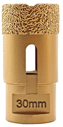 SHDIATOOL Diamond Core Drill Bit,Hole Saw Diameter 30mm M14 Thread Vacuum Brazed for Ceramic Porcelain Tile Granite Marble Masonry Brick