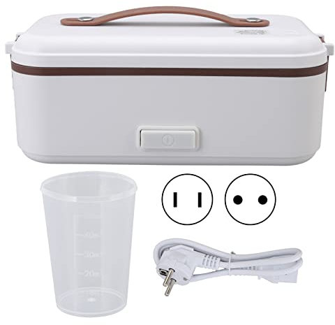 Scatola da Pranzo Elettrica da 0,4 Litri, Riscaldamento Rapido, Impermeabile, Ad Alta Capacità, 1 Strato, Scaldavivande Portatile, Mini Microonde per Ufficio, Scuola, Casa(#2)