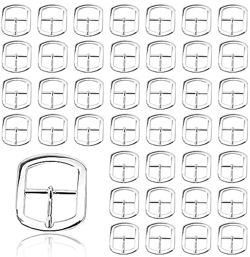 aghoer 40 Stück Metall Rollschnallen, Gürtelschnallen für Gurt Band Geldbörse DIY Zubehör, Hardware Schuh Dornschließe, 12mm-Silber