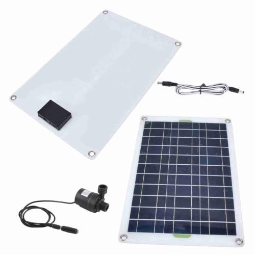 Solar-Wasserpumpen-Set, 800 L, 12 V, Geräuscharm, mit 50 W Solarpanel-Leistung, die Einen Hohen Wirkungsgrad Gewährleistet, Umweltfreundlich, Langlebig,