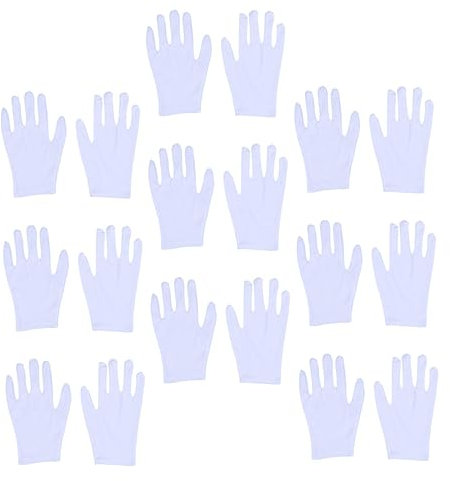 UPKOCH Baumwollhandschuhe 12er-pack Weiß Hochelastisch Arbeitsfutter Schönheit Fleckenbeständigkeit