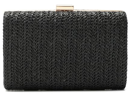 LHHMZ Stroh Clutch für Damen Kleine Sommer Abendtasche Raffia Umhängetasche Gewebte Strandhandtasche