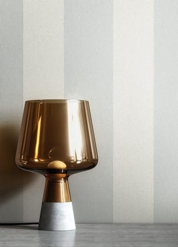 Newroom carta da parati Grigio Strisce Tessuto non Tessuto - Striscia Grigio-blu Linea Tessile Casa di Campagna