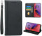 LYZXMY mobile phone case for Motorola Moto G84 5G(6.5), Premium PU Wallet Case, with stand/card holder/magnetic closure Mobile phone cover-Black
