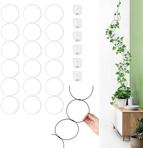 Traliccio per piante rampicanti, traliccio a catena per piante rampicanti per interni ed esterni, accessori per piante da casa per viti Pothos e altro graticcio da parete da giardino e supporto per