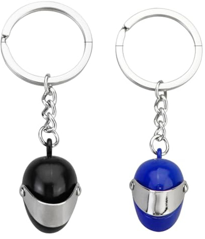 WeddHuis 2 Pièces Porte-Clés De Casque De Moto, Porte Clef Moto, Porte Clef Casque, Porte Clé Scooter, Deco Casque Moto.