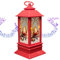 Farol de Navidad Papa Noel con Luz LED y Música, Decoración Navideña 2024 para Casa - Farolillo Decorativo Navideño con Pilas Incluidas