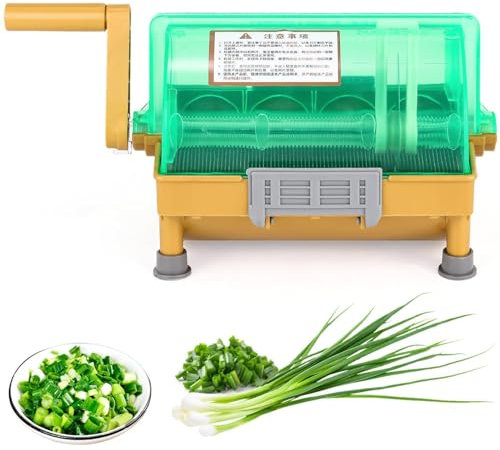 Coupe-oignons Verts Commercial, Hachoir Et Trancheuse Manuel pour Oignons Verts avec Lame en Acier Inoxydable, Oignons Verts Râpés De 3 Mm, Poireaux, Coriandre, Ail – Broyeur De Légumes Professionnel