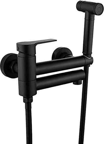 Pulvérisateur de bidet à main pour toilettes, kit de pulvérisation de couches en tissu en laiton, ensemble de pulvérisateur de bidet mural avec tuyau de douche de 150 cm, kit de pulvérisateur de