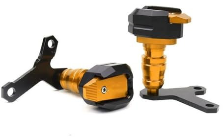SVTSTRQE Motorradrahmen Für Y&amaha XJ6 Für Diversion XJ-6 Motorrad-Sturzschutz Sturzpads Und Verkleidungsschutz(Gold)