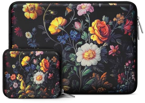 MOSISO 13.3 pollici Custodia Laptop Compatibile con MacBook Neo/Air/Pro | 13-14 pollici Borsa PC per HP Dell Acer ASUS Lenovo,Borsa Porta Computer Neoprene con Borse Piccola,Giardino Classico