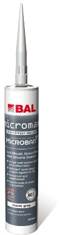 BAL Micromax Grout Effect Silicone Storm Grey