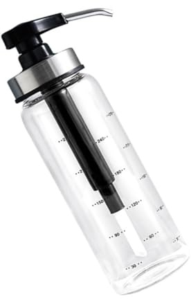 BIUDECO Dispenser Marmellata in Acciaio Inox e Vetro capacità 300ml Beccuccio Spremibile Contenitore Sigillato per Marmellata per Party e Cucina