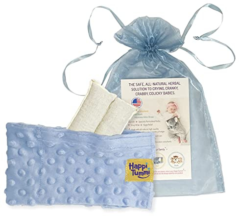 Happi Tummi Colic and Gas Relief for Babies and Infants- Heated Belly Wrap for Newborns - Aromatherapy Wrap for Upset Tummy and Constipation
