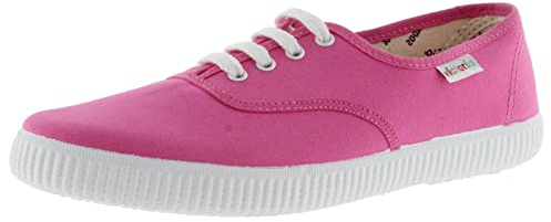 victoria Sneaker Unisex 1915 Tela & Lacci Bianchi 106613 per Adulto Fucsia 39