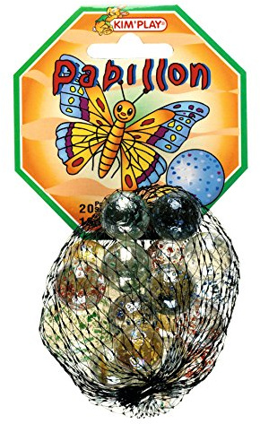 Kim'Play - 20 Bolas + 1 Canica Grande Mariposa