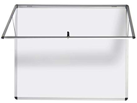 Bi-Office Bacheca Enclore, Superficie Magnetica In Acciaio Laccato Con Cerniere Lato Superiore, 8xA4