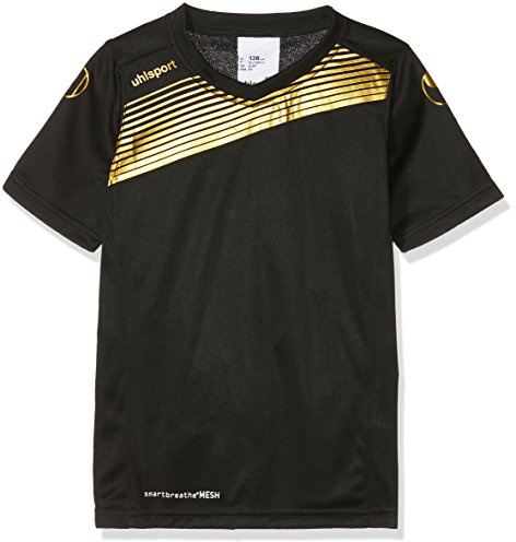 Uhlsport Kinder Kinder Trainingstrikot Liga 2.0 Trikot, schwarz/Gold, 128, 100328303