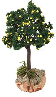 Ferrari & Arrighetti Albero di Limoni per Presepe, Verde, 4 x 4 x 13 Centimetri