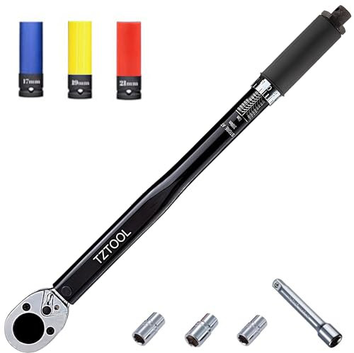 TZTOOL Chiave Dinamometrica 1/2 20-180 Nm per Auto e Moto