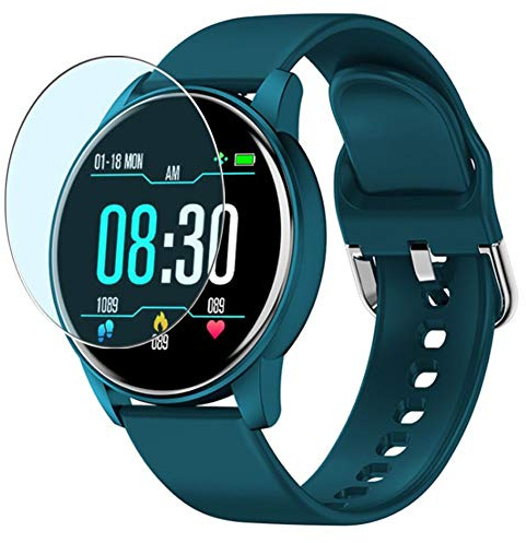 Puccy 3 Pack Anti Blue Light Screen Protector Film, Compatible with Smartwatch Smart Watch Janker ZL01 1.3 TPU Guard （ Not Tempered Glass Protectors ） New