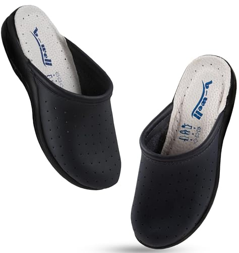 B-well Aerial Lady/Man Zoccoli Sanitari Donna Zoccoli Sanitari Uomo Ciabatte Sanitarie Donna Ospedale Scarpe Antibatteriche nelle Taglie 35-50 Blu 38 EU