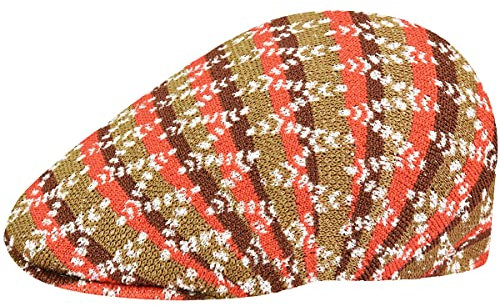 Kangol Groovy Warp 507 Flatcap Schirmmütze Schiebermütze Herren - mit Schirm Sommer Frühling-Sommer - S (54-55 cm) apricot