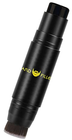 FRCOLOR Large 2-in-1 Beard Filling Stick Safe Beard Shaping Filler for Men Thickening Hair Concealer in Black for Grooming and Styling