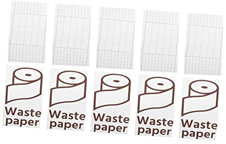 FONDOTIN 5stücke Müll Klassifizierung Decals Mülltonnenaufkleber Pvc Abfalltrennungsaufkleber Wasserfest Selbstklebend Für Müllcontainer Und Mülleimer