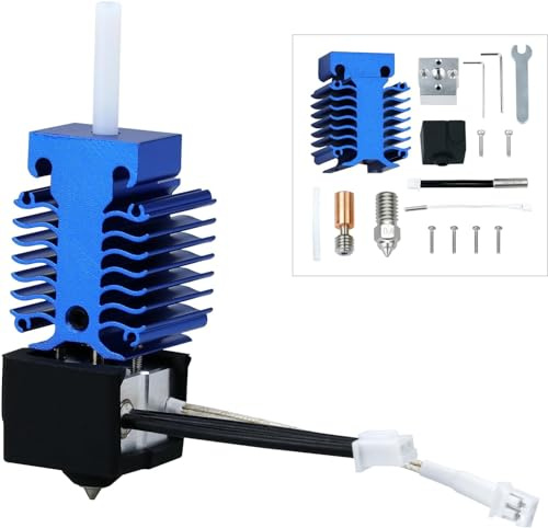 Upgrade Ender 3 V3 SE Hotend Kit 300℃ Bimetal Heatbreak Plated Nozzle High Temperature High Speed Extruder Print Head w/Silicone Sock Compatible with Creality Ender3 V3 SE 3D Printer