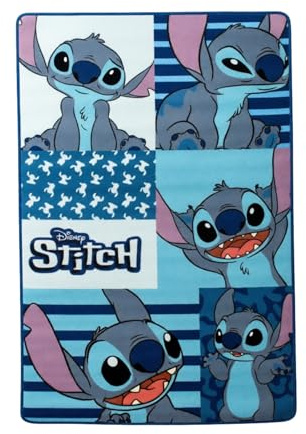 Lilo & Stitch Teppich blau 120 x 80 cm Wohnzimmer Schlafzimmer Kinderteppich