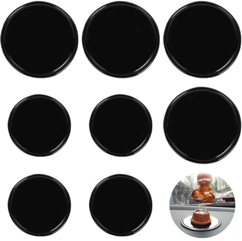 ZILZUFA 8 Stück Auto Anti Rutsch Matte Antirutschmatte für Handy Waschbare Nano Gel Pad Doppelseitig Klebende Antirutsch Pads für Armaturenbrett und Handy 8CM und 5CM