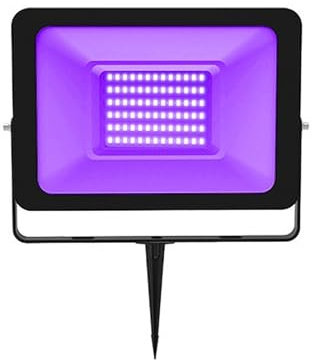 Proyector LED para exteriores Luz Negra UV De 50W, 395nm-405nm, IP66, Luz De Inundación UV Impermeable For Exteriores, Iluminación De Escenario For Fiestas, Pintura Corporal De Acuario(Plug_10W)