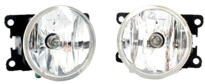 VBNYBA Feux Brouillard Ensemble Compatible avec Peugeot pour 208 2012 2013 2014 2015 2016 2017 2018 2019 9675450980 Feu Antibrouillard De Pare-Chocs Avant avec Ampoule